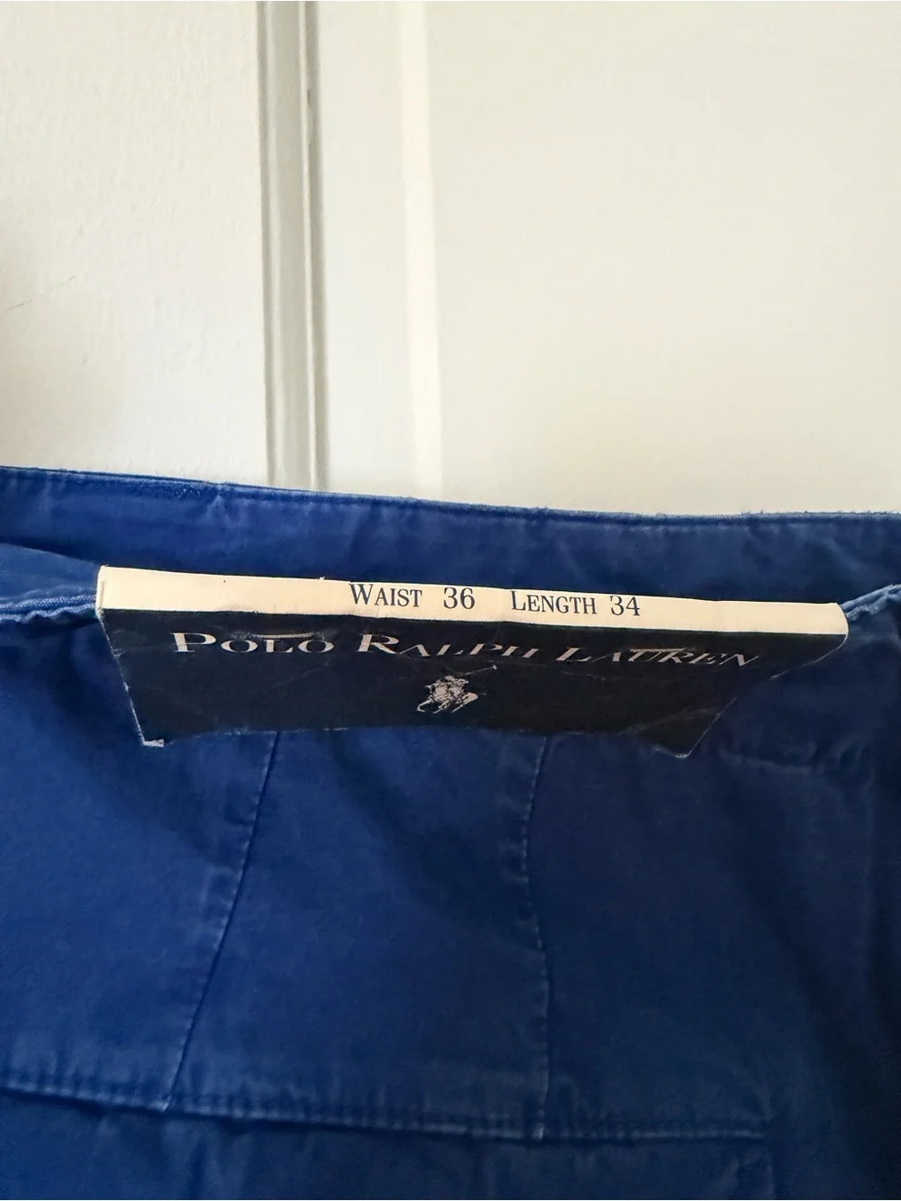 Polo Ralph Lauren Vintage Blue Utility Cargo Pants Wide Leg 36x34